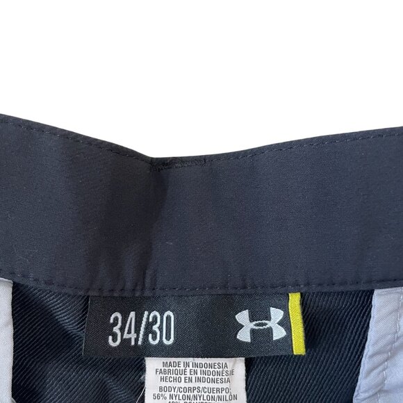 Under Armour Hybrid Pants Men's Size 34x30 Black Golf Casual Flat Front - Picture 3 of 5